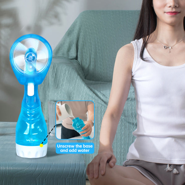 Handhold Battery Powered Personal Water Spray Fan