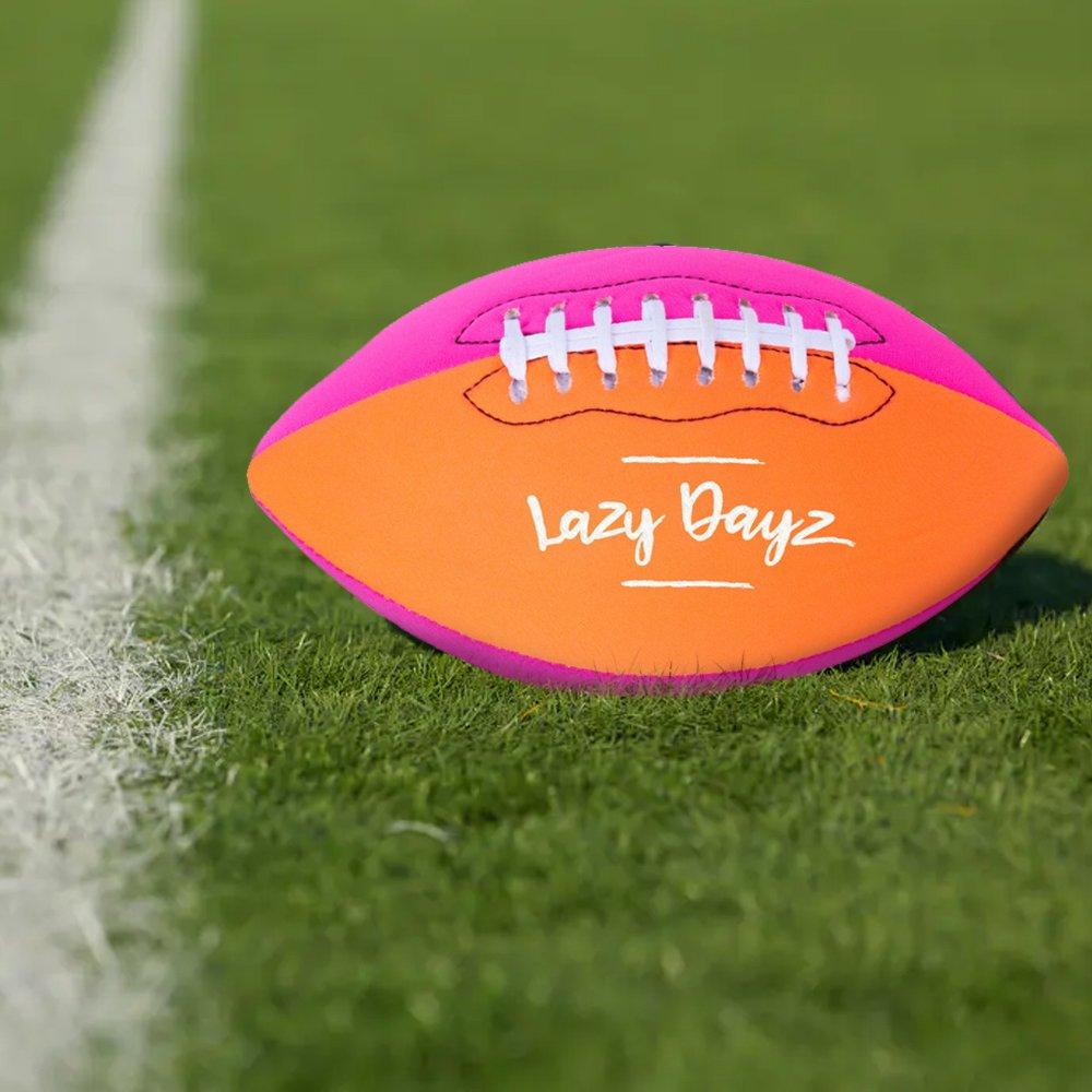 Inflated Contrast Color Neoprene American Football